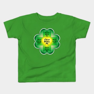 Saint Patrick's Breast Plate Shamrock Kids T-Shirt